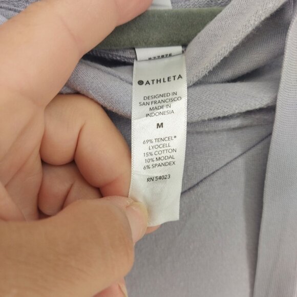 ATHLETA Cabana Tunic Hoodie - MEDIUM Muted Lilac #657529 - Picture 9 of 10